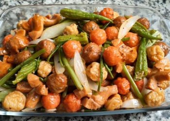 cá viên chiên nước mắm