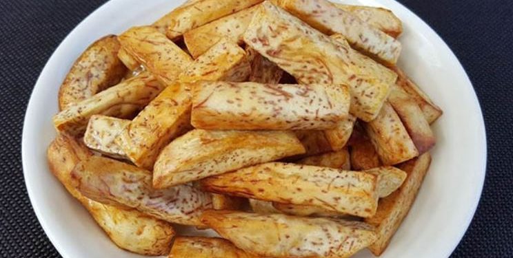 khoai môn chiên nước mắm