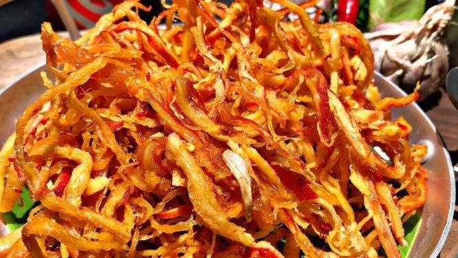 Mực khô rim nước mắm
