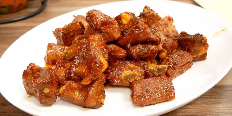 sườn rim nước mắm