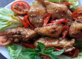 Thành phẩm thịt chiên nước mắm theo cách truyền thống