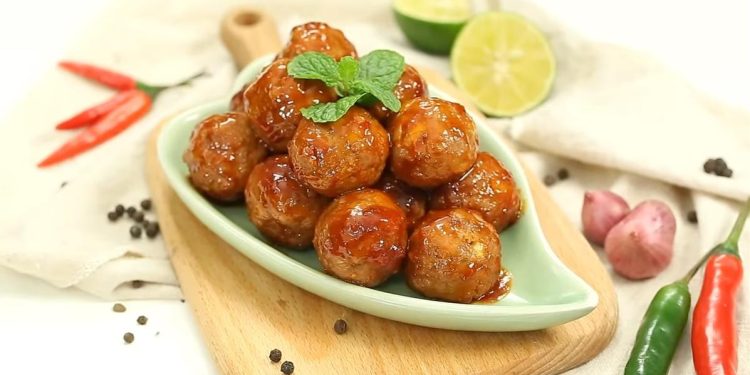 bò viên chiên nước mắm