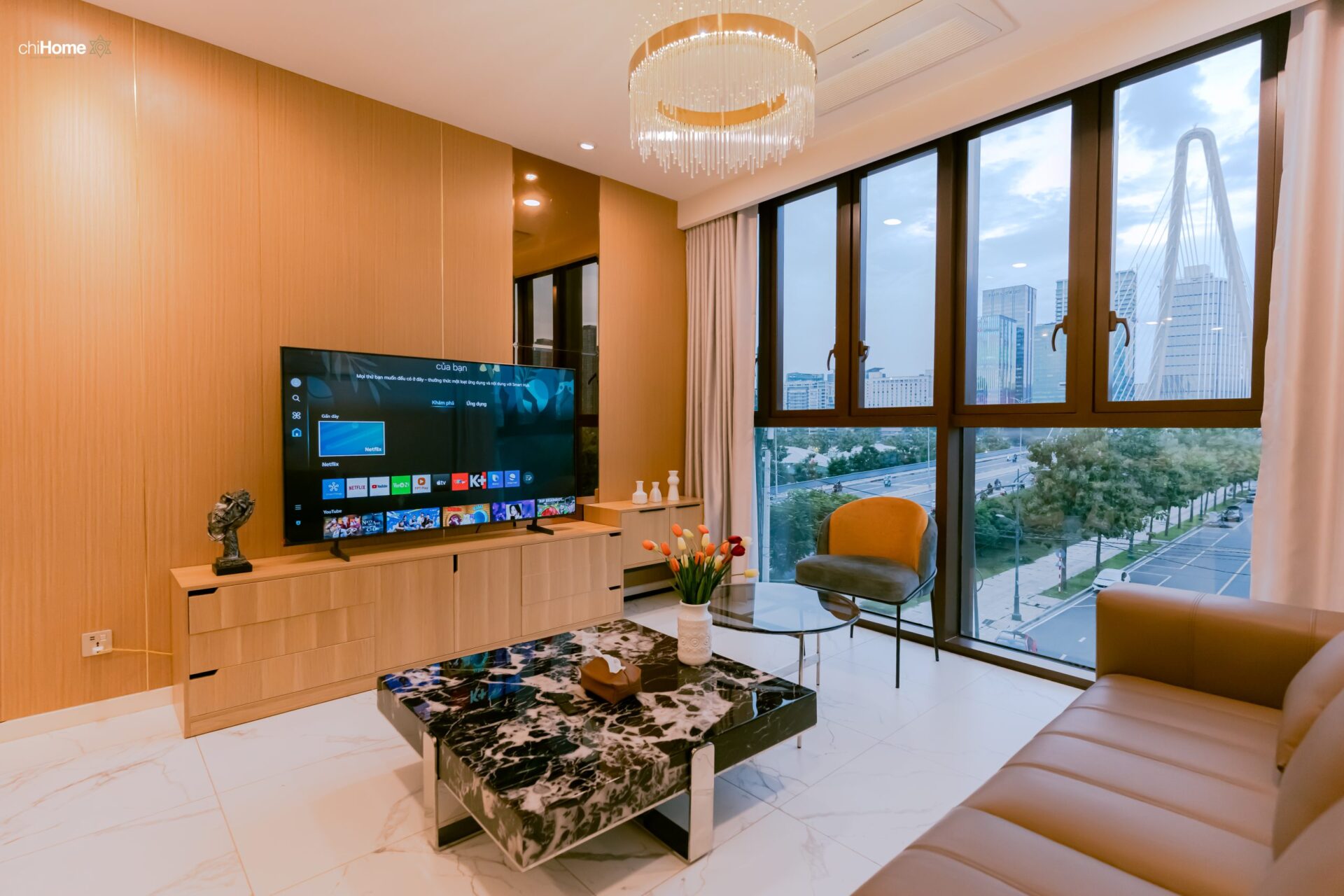 Căn hộ dịch vụ được trang bị đầy đủ nội thất tại ChiHome