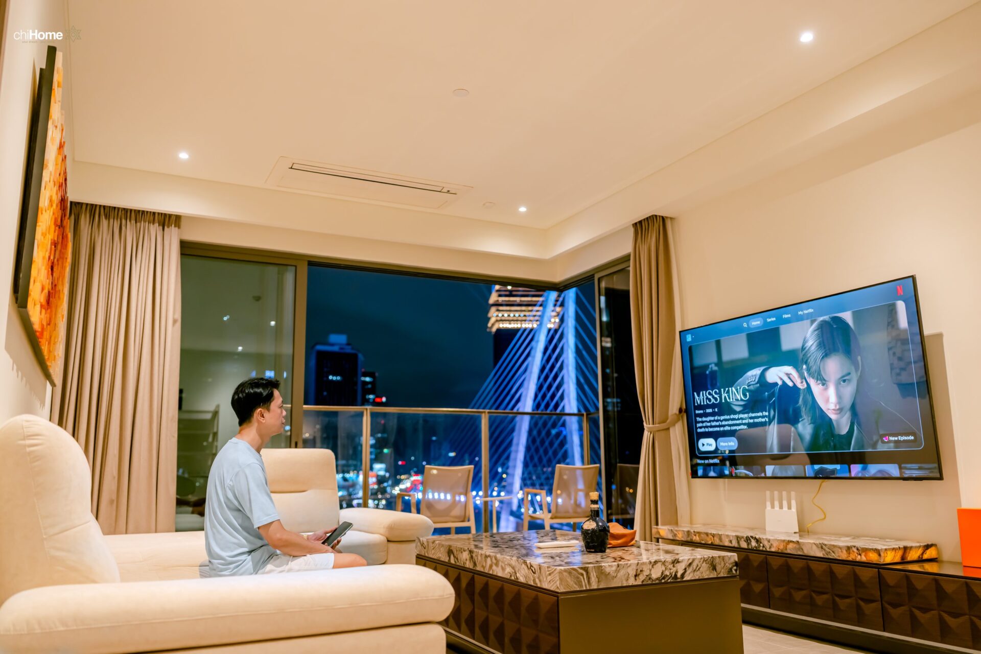 Căn hộ được trang bị đầy đủ nội thất